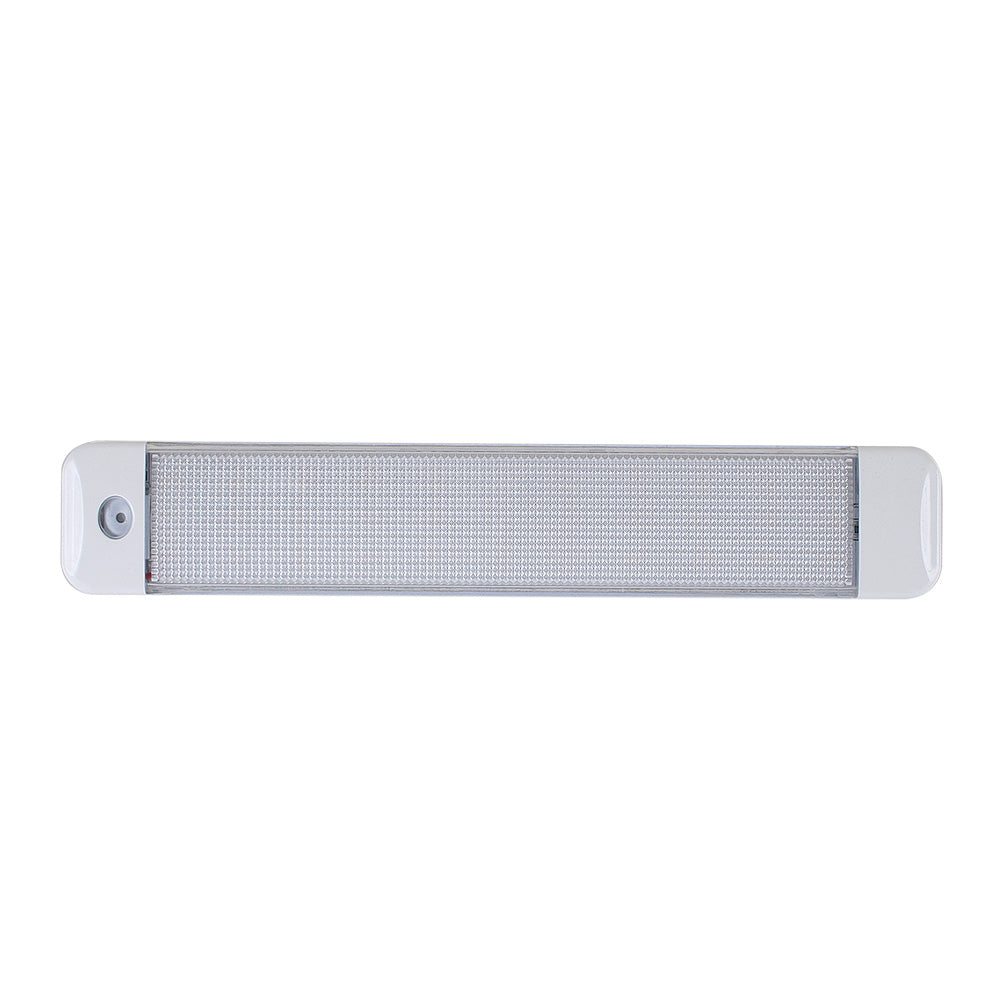Luz de cabina Scandvik de 10" con interruptor - Blanco y azul - 10-30V
