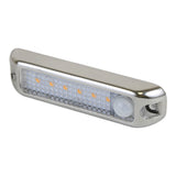 Luz para armario Scandvik de 4" con sensor de movimiento - 10-30V - Acero inoxidable