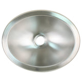 Fregadero ovalado de acero inoxidable cepillado Scandvik - 13.25" x 10.5"