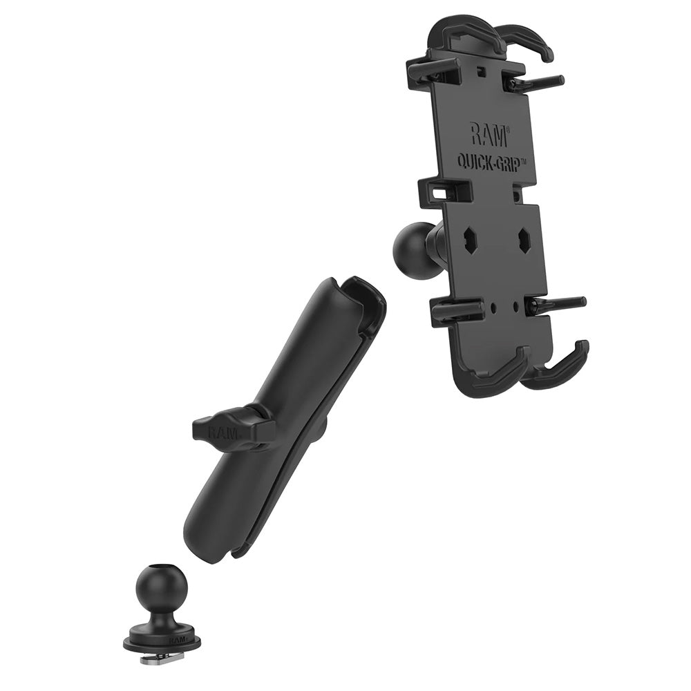 Soporte para teléfono RAM Mount Quick-Grip™ XL con base Track Ball™ - Largo