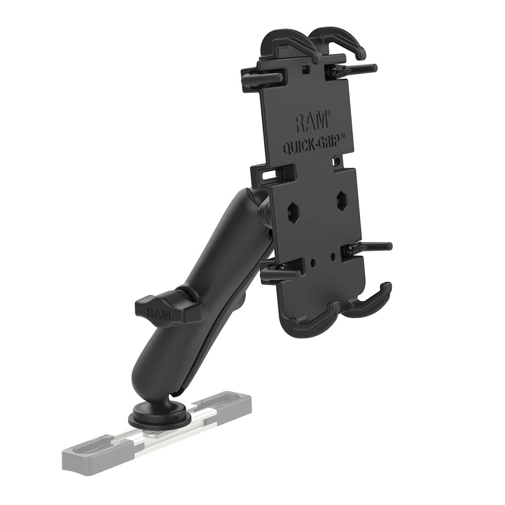 Soporte para teléfono RAM Mount Quick-Grip™ XL con base Track Ball™ - Largo