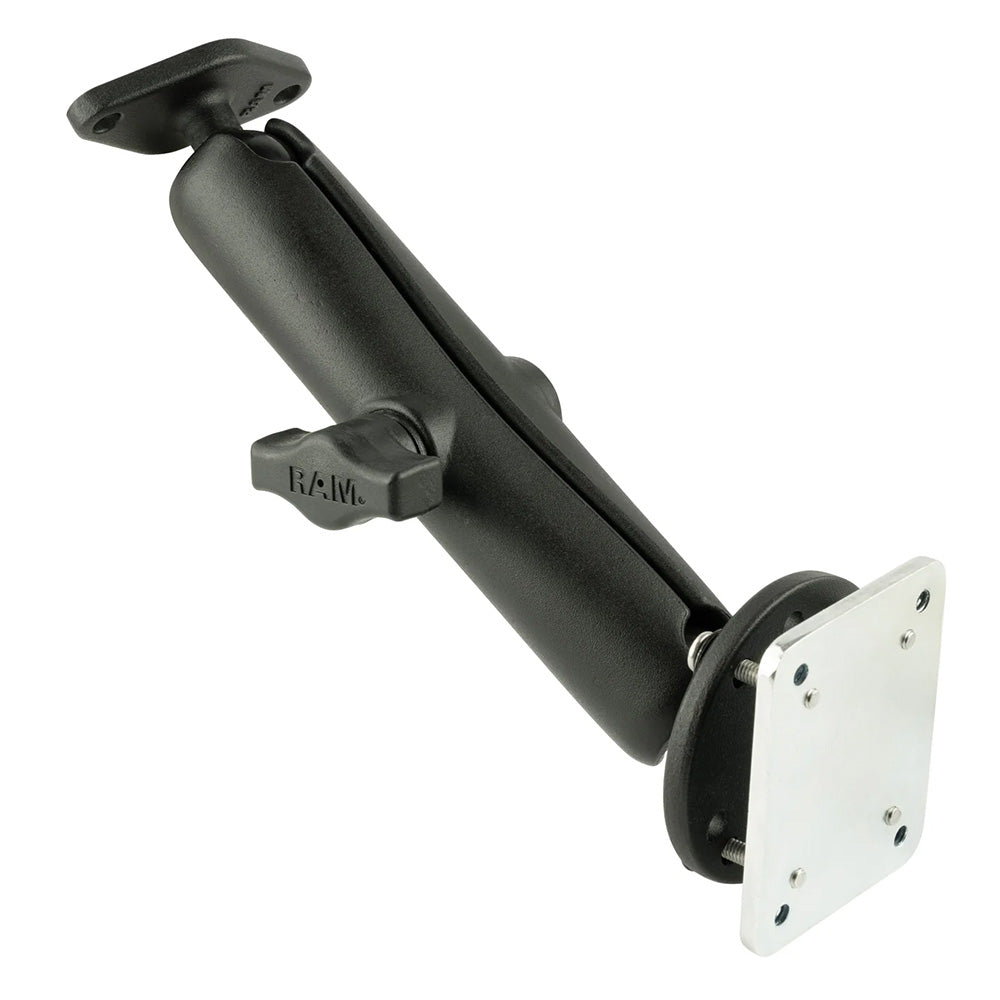 Soporte RAM de doble rótula para atornillar con placa de diamante y placa de respaldo