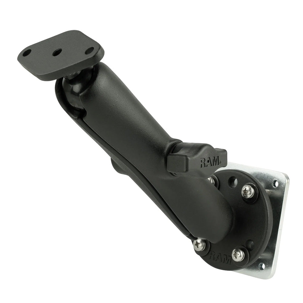 Soporte RAM de doble rótula para atornillar con placa de diamante y placa de respaldo