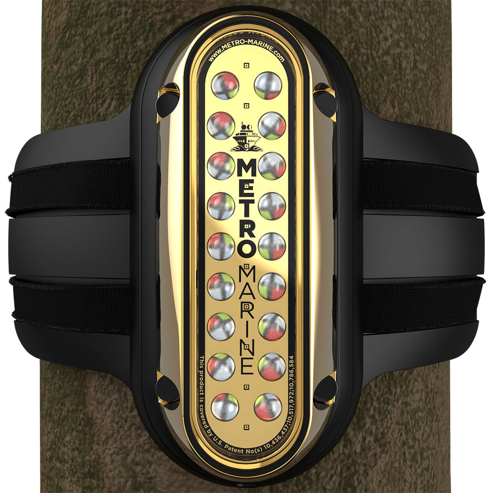 Luz de montaje en pilote vertical de alta potencia Metro Marine con LED inteligentes de espectro completo - RGBW, haz de 45°