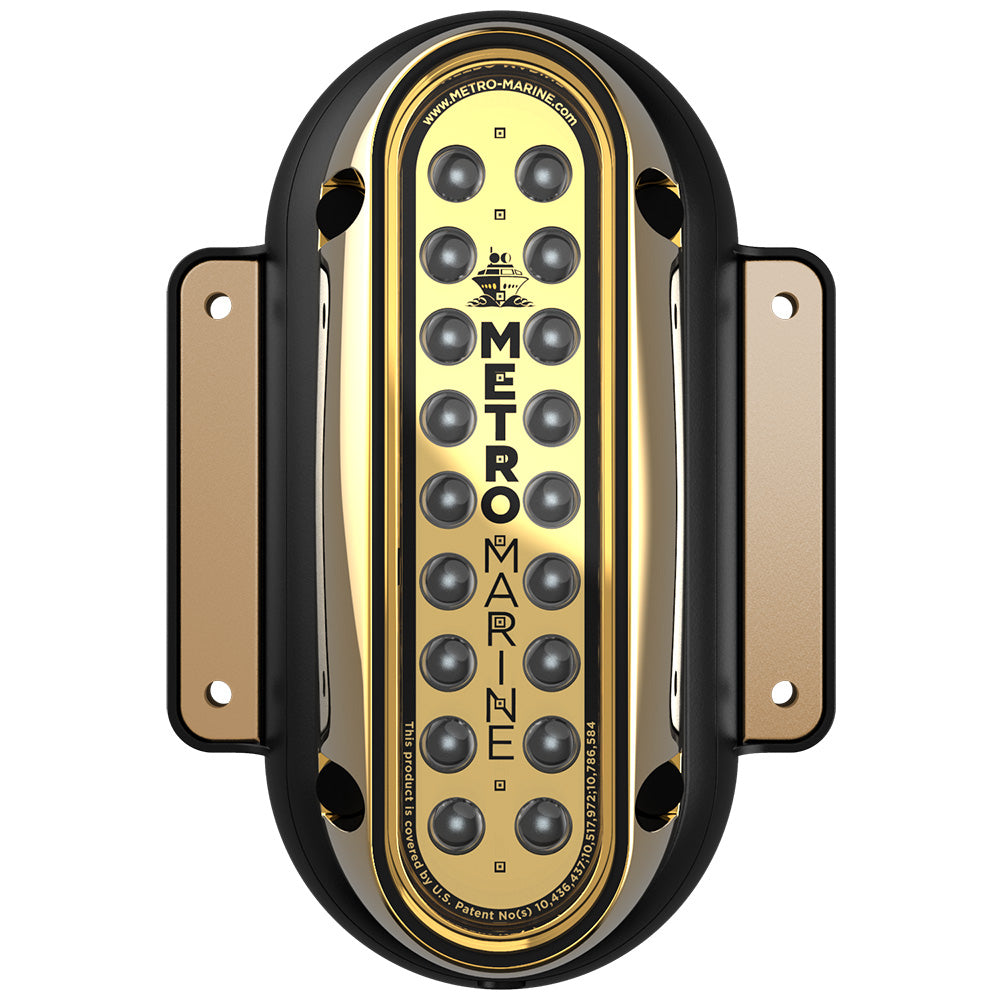 Luz de montaje en superficie vertical de alto rendimiento Metro Marine con LED monocromáticos inteligentes - Verde, haz de 90°