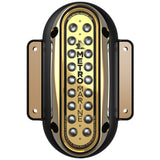 Luz de montaje en superficie vertical de alta potencia Metro Marine con LED monocromáticos inteligentes - Aqua, haz de 45°