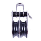 Polea doble SeaSure de 25 mm con grillete