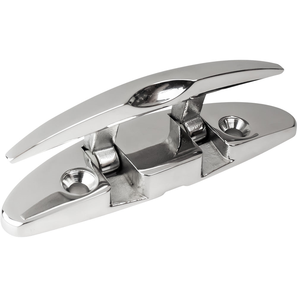 Cornamusa plegable ovalada de acero inoxidable Sea-Dog de 5"