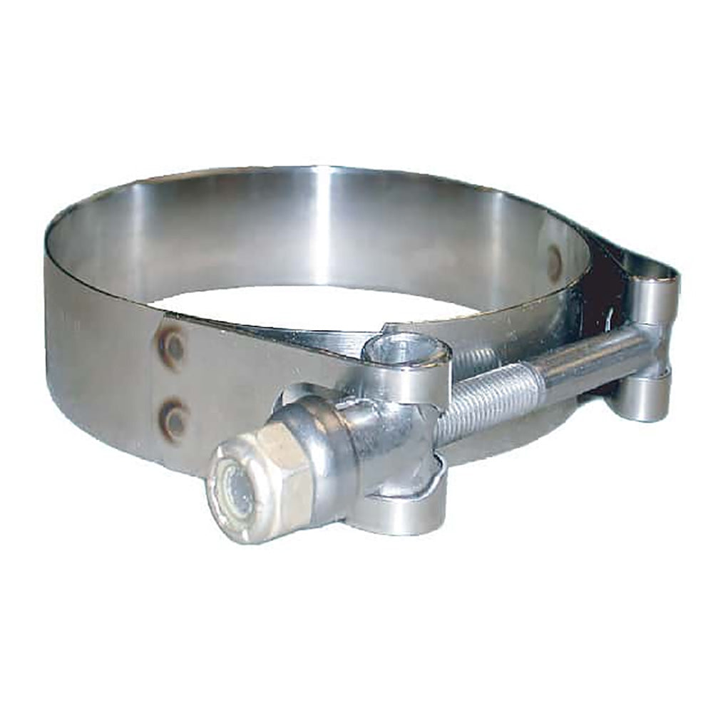 Abrazadera de perno en T de acero inoxidable 316 Trident Marine - Banda de 3/4" - Rango de 5.37"-5.94"