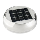 Ventilador solar Marinco de 3" para día/noche - Acero inoxidable