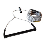 FATSAC Combo de cuerda de wakeboard de 80' y manillar en T - Blanco y negro