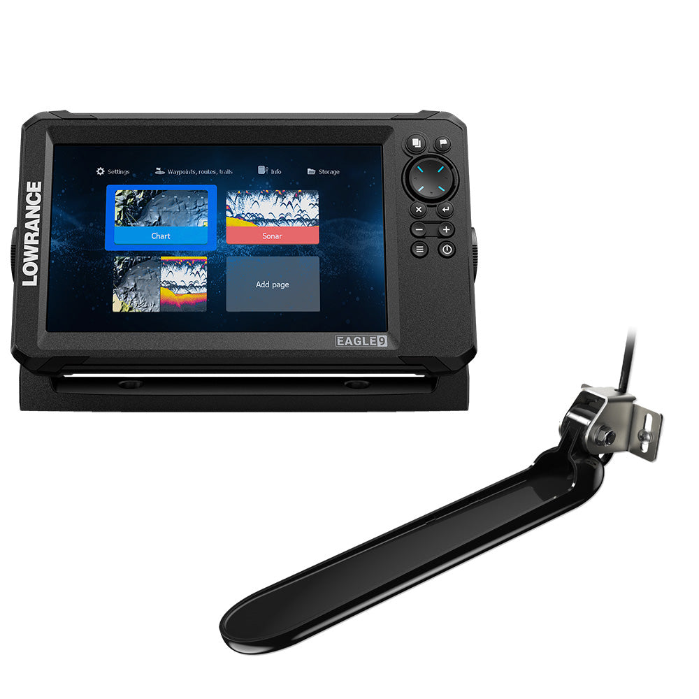 Lowrance Eagle 9 con transductor TripleShot T/M y carta náutica Discover OnBoard
