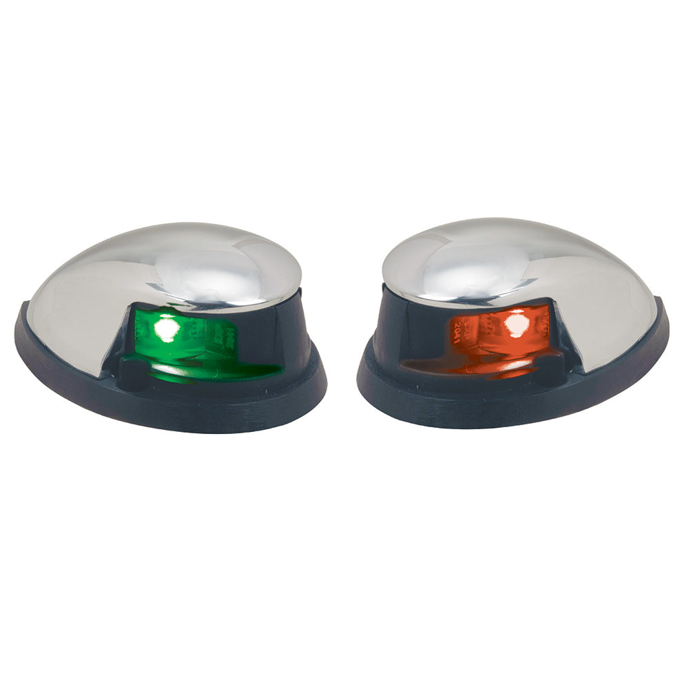 Luces laterales de montaje horizontal roja/verde Perko - Par - Zinc cromado