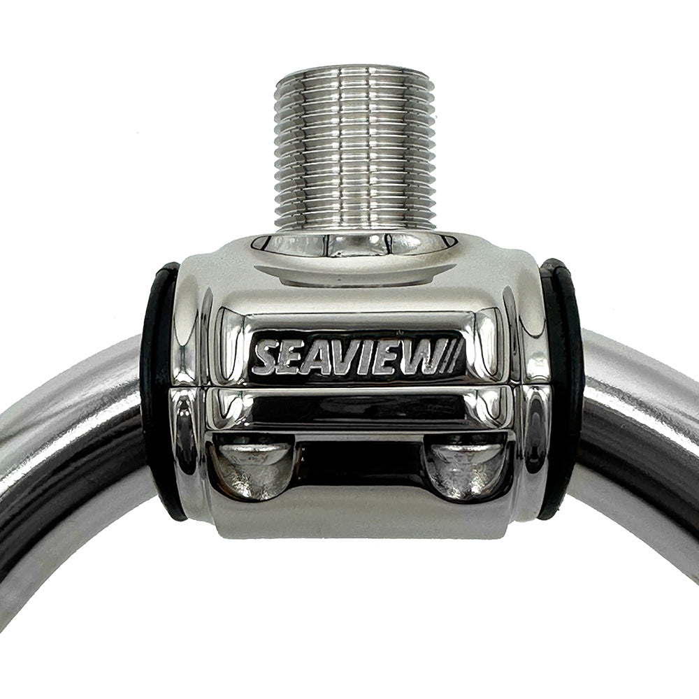 Montura para antena de acero inoxidable 316 Seaview - Rieles de 1" - 1-1/4"