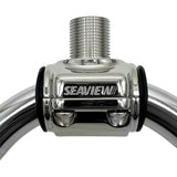 Montura para antena de acero inoxidable 316 Seaview - Rieles de 1" - 1-1/4"