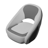 Asiento tipo cubeta TACO Caladesi, liso - Blanco/Gris