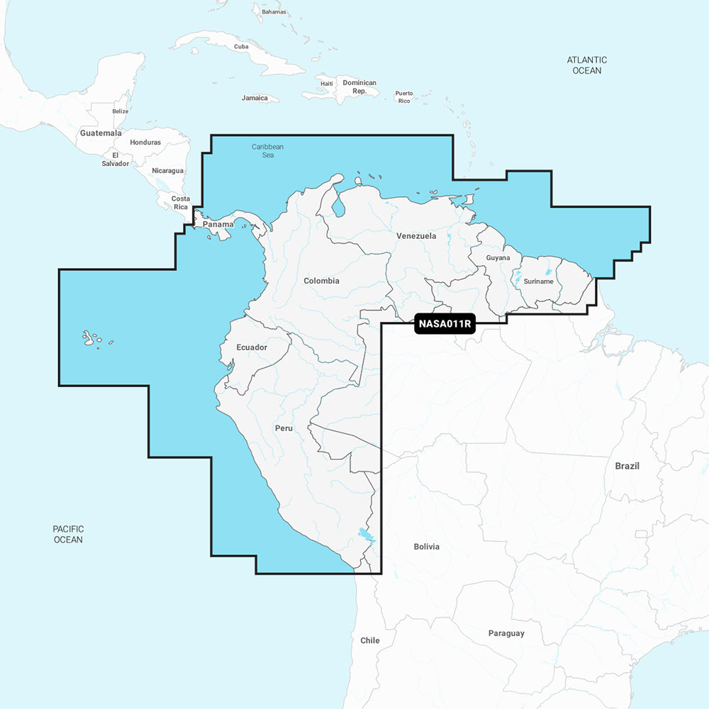 Navionics NASA011R - Sudamérica Norte - Navionics+