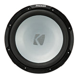 Subwoofer KICKER KMF10 de 10" resistente a la intemperie para aplicaciones de aire libre - 4 Ohmios