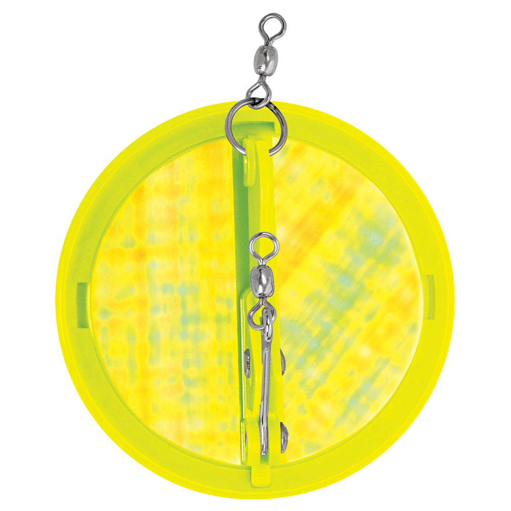 Dipsy Diver Luhr-Jensen de 3-1/4" - Chartreuse/Plata con base Moon Jelly