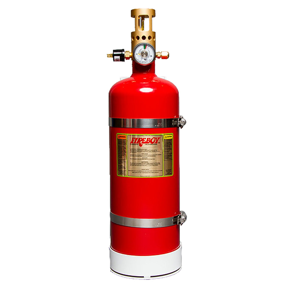 Extintor de incendios automático vertical Fireboy-Xintex con soporte de alta resistencia - 175 pies cúbicos de volumen protegido