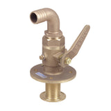 Válvula de fondo Perko de 1-1/2" con racor curvo