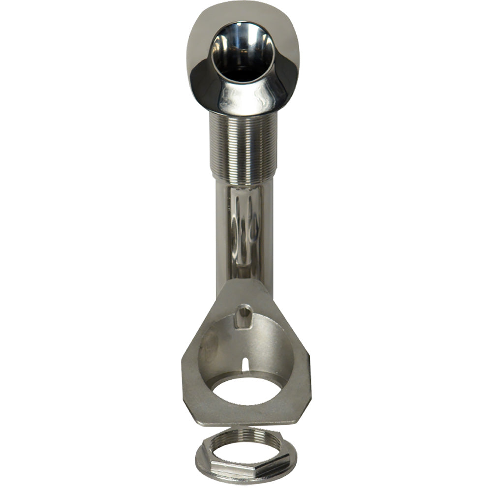 Cañaero de montaje empotrado sin tornillos serie 80 de C.E. Smith - 30 grados - Acero inoxidable - Base fundida - Revestimiento negro