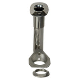 Portacañas de montaje empotrado sin tornillos serie 80 de C.E. Smith - 15 grados - Acero inoxidable - Base giratoria - Revestimiento negro