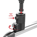 Soporte RAM® Tube Jr.™ de RAM Mount con base de riel Universal Adapt-A-Post™ - Poste de 6"