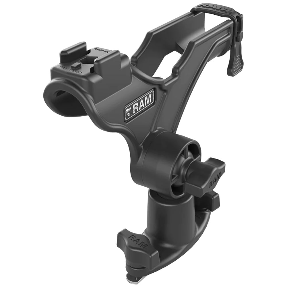 Soporte para caña de pescar RAM Mount RAM ROD® JR con base de riel de doble perno en T