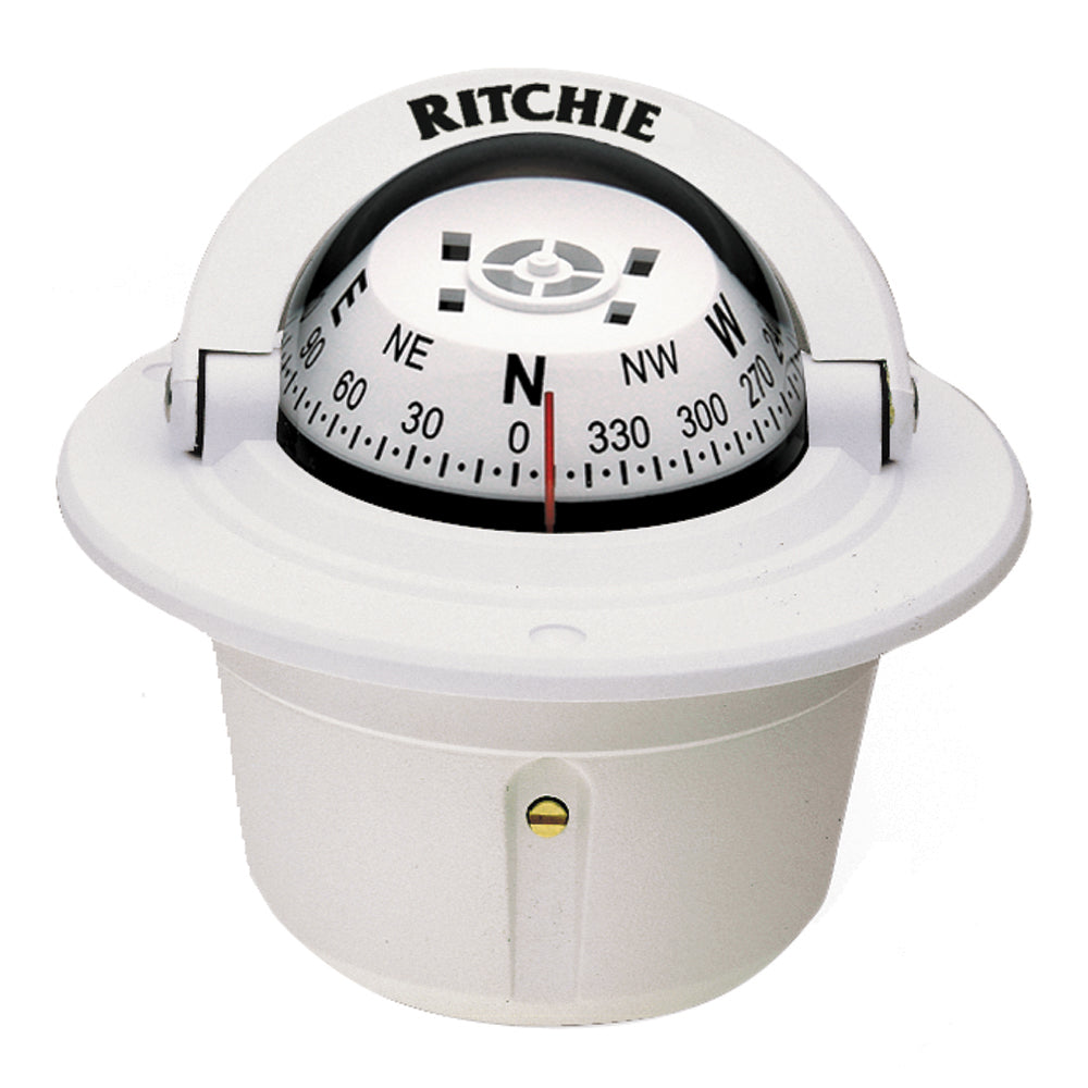 Ritchie F-50W Explorer Compass - Montaje empotrado - Blanco