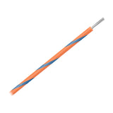 Cable marino Pacer de calibre 16 AWG con franjas, carrete de 500 pies - Naranja con franja azul
