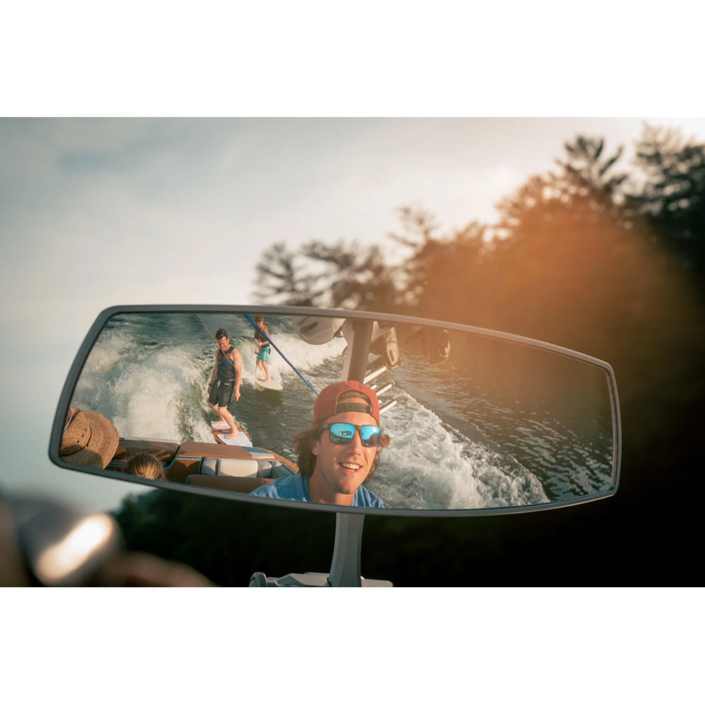 Espejo PTM Watersports VR-140 Elite - 6" x 20" - Visión de 140 grados - Negro
