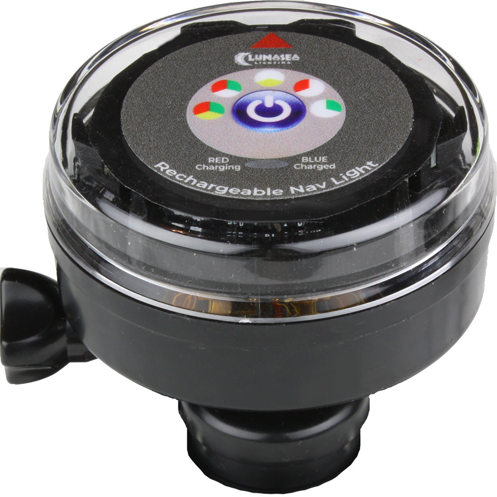 Luz de navegación portátil recargable tricolor Lunasea (sin montaje) - Negro