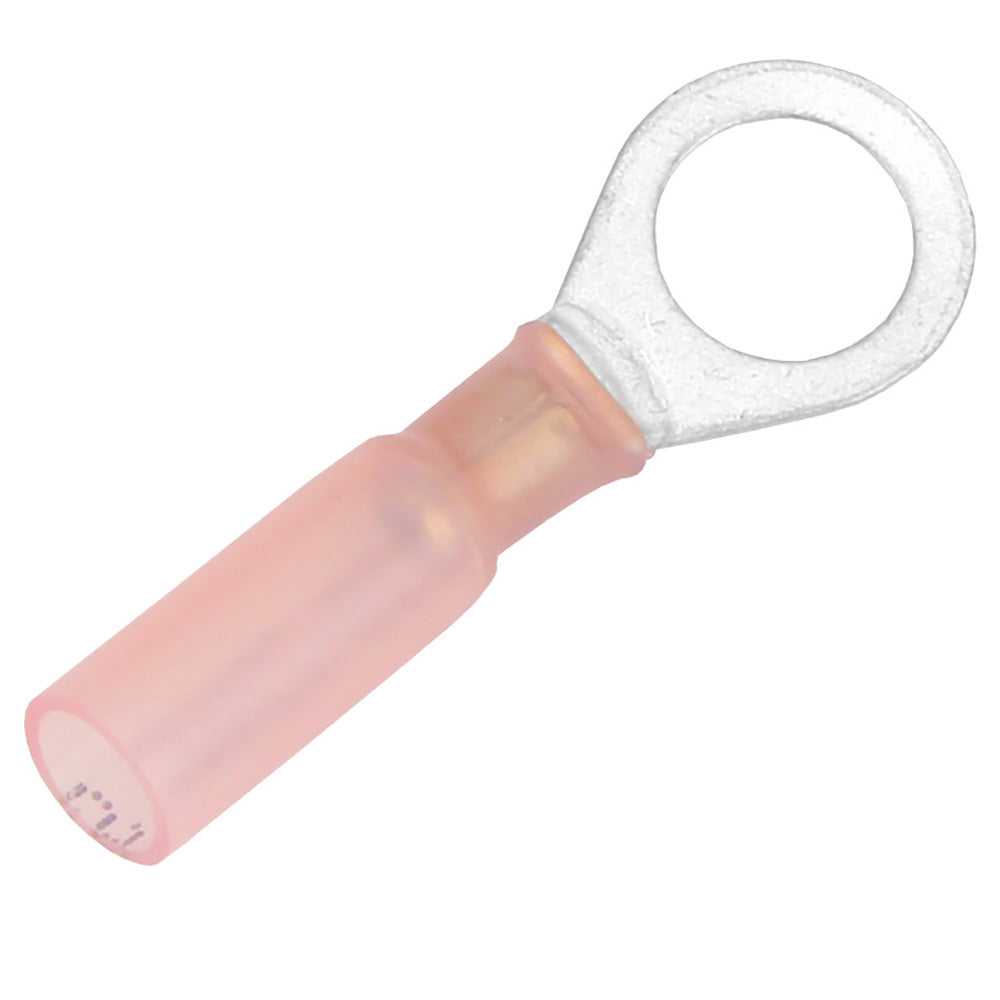 Terminal de anillo termocontraíble Pacer 22-18 AWG - Tamaño de espárrago de 5/16" - Paquete de 25