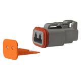 Kit de conector y seguro de cuña Pacer Deutsch DT - 2 posiciones - Paquete de 10 unidades