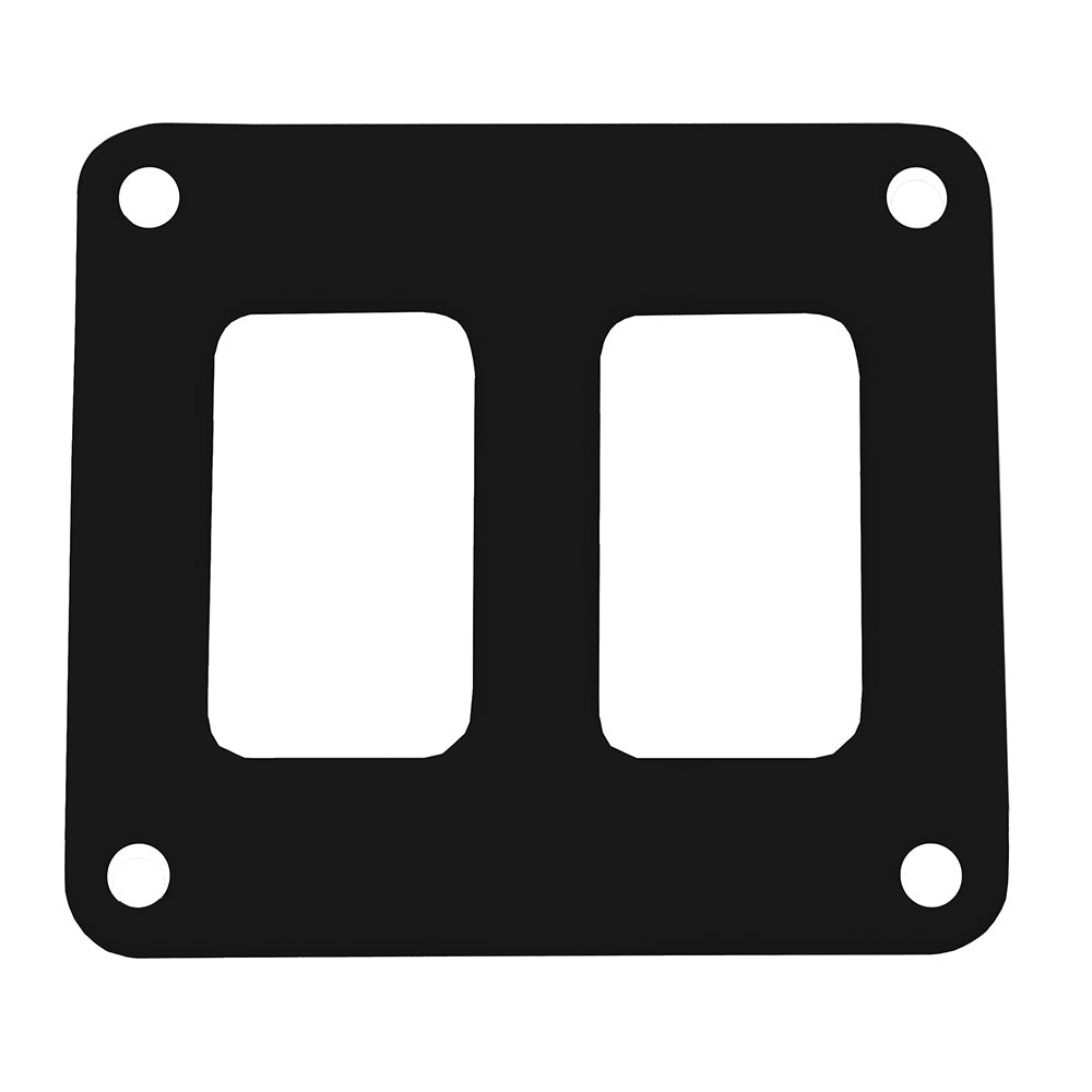 Panel de interruptores Pacer - 2 interruptores y 1 fila - 3" x 2.75" - Aluminio con recubrimiento en polvo negro