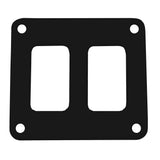 Panel de interruptores Pacer - 2 interruptores y 1 fila - 3" x 2.75" - Aluminio con recubrimiento en polvo negro
