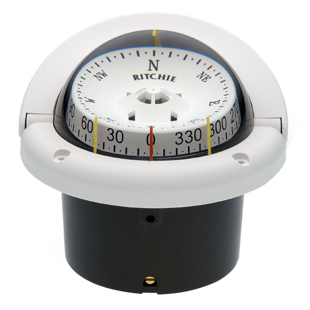 Compás Ritchie Helmsman HF-743W - Montaje Empotrado - Blanco