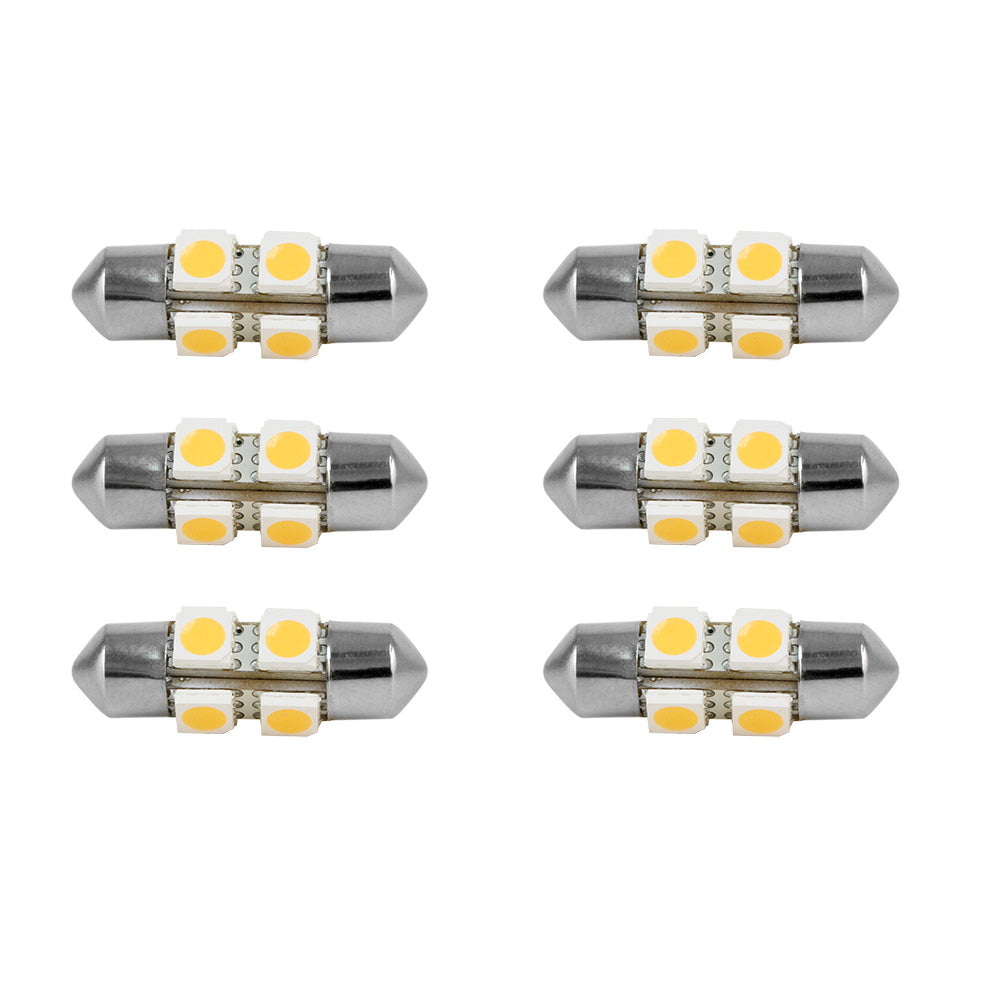 Bombilla Scandvik 41156, luz blanca cálida, paquete de 6 unidades