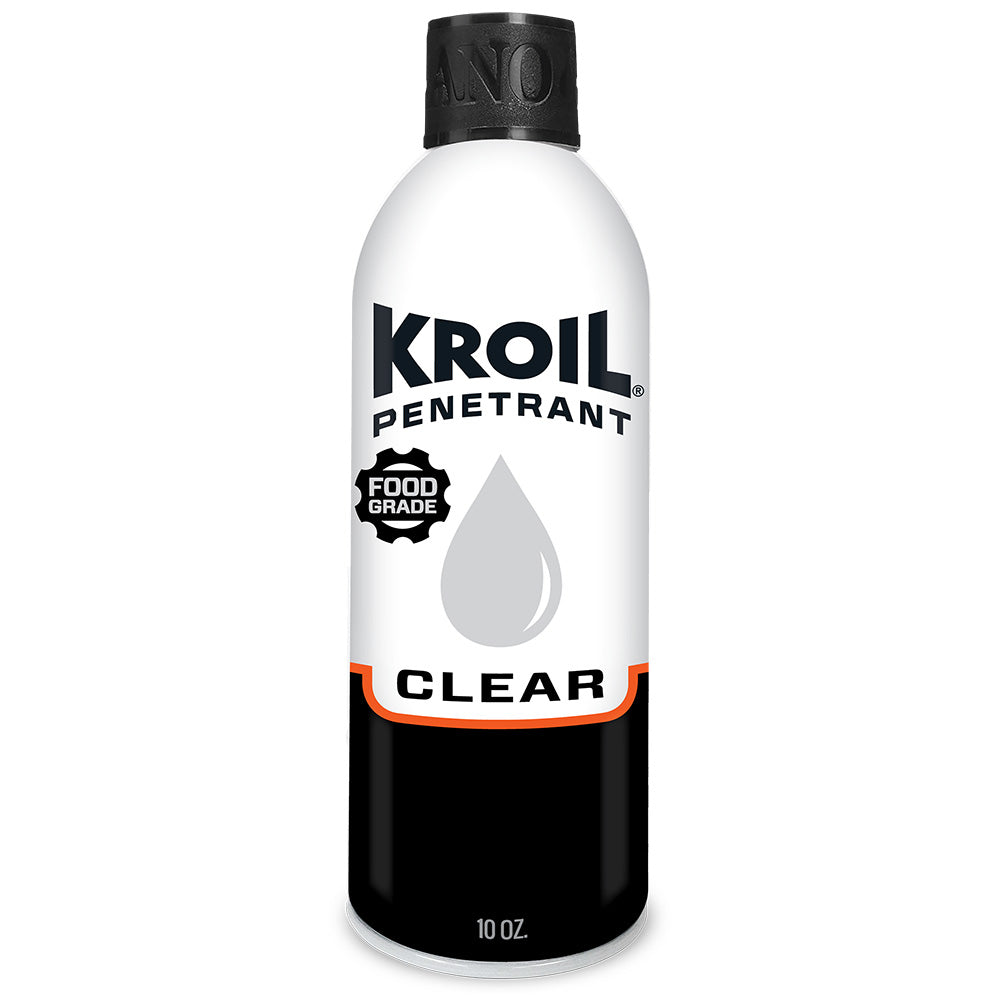 Aceite penetrante de grado alimenticio Kroil Clear - Aerosol - Lata de 10 oz