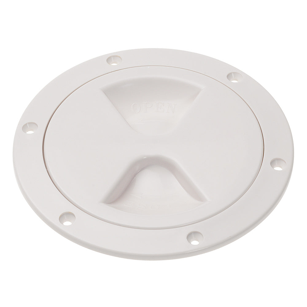 Tapa de inspección de rosca Barton Marine - 6" (103 mm) - Blanco
