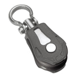 Polea Barton Marine tamaño 0 de 20 mm con cojinete liso, giratoria sencilla