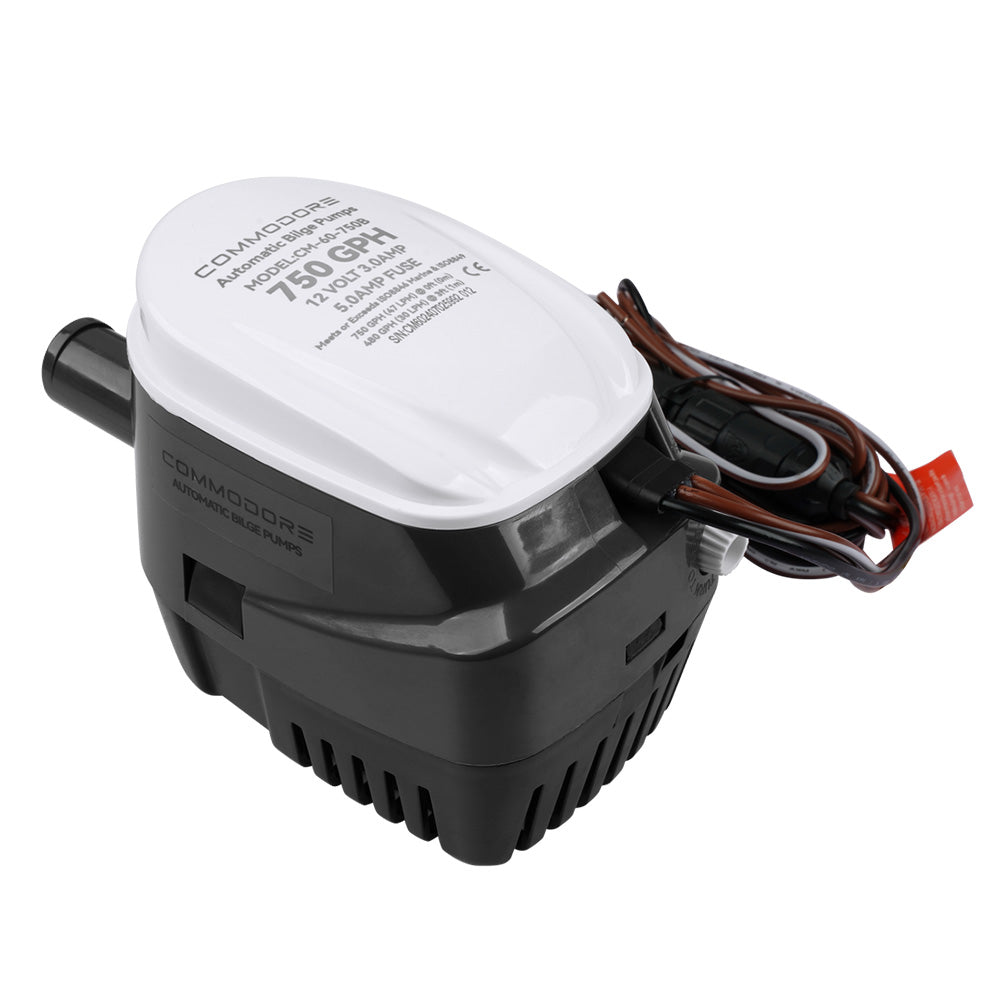 Bomba de achique automática Commodore 750 GPH serie 60 - 12V