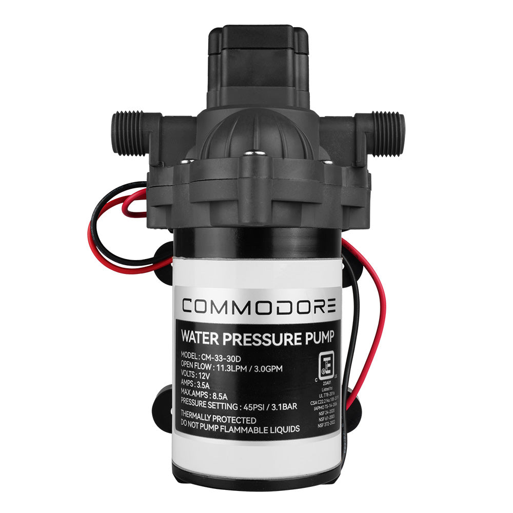 Bomba de agua Commodore 3.0 GPM - 12V
