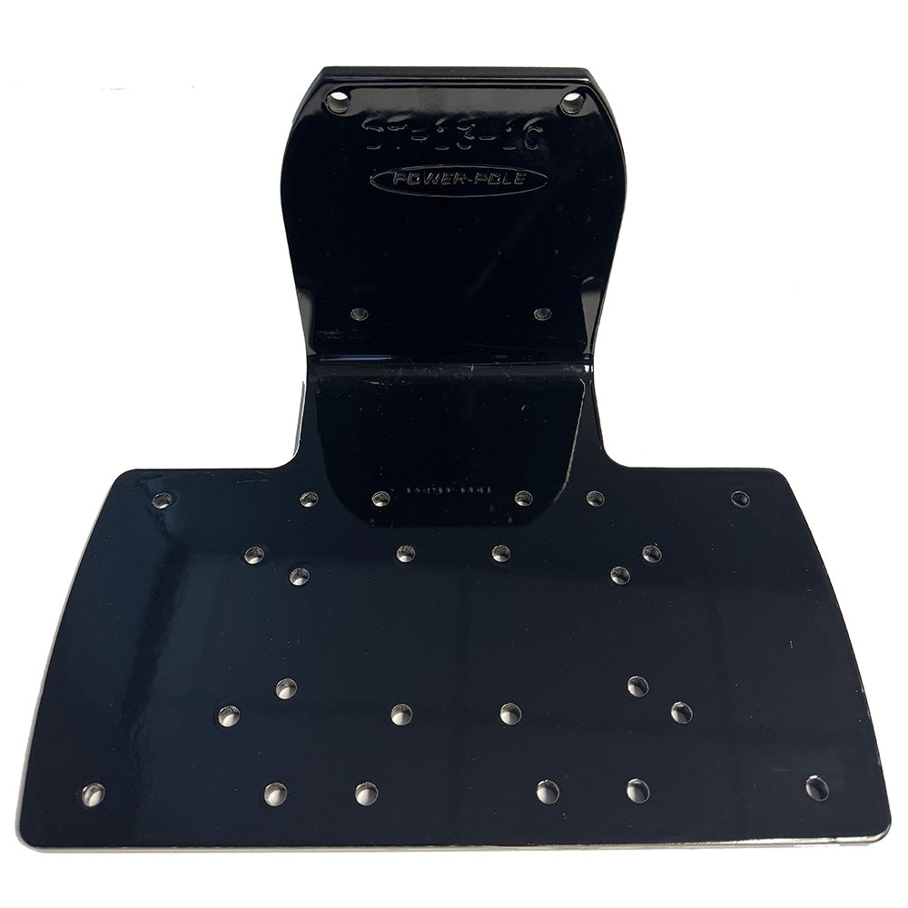 Montaje de motor de arrastre para cubierta Power-Pole - 13” de largo - 10” de ancho - Negro