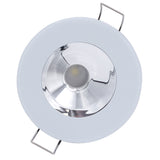 Downlight LED de montaje empotrado Lumitec Illusion - Espectro RGBW - Blanco frío - Carcasa blanca - Reflector cromado
