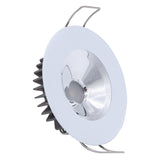 Downlight LED de montaje empotrado Lumitec Illusion - Espectro RGBW - Blanco frío - Carcasa blanca - Reflector cromado