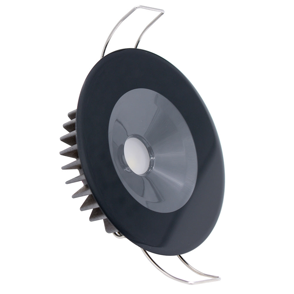 Luz empotrada LED Lumitec Illusion - Espectro RGBW - Blanco cálido - Carcasa negra