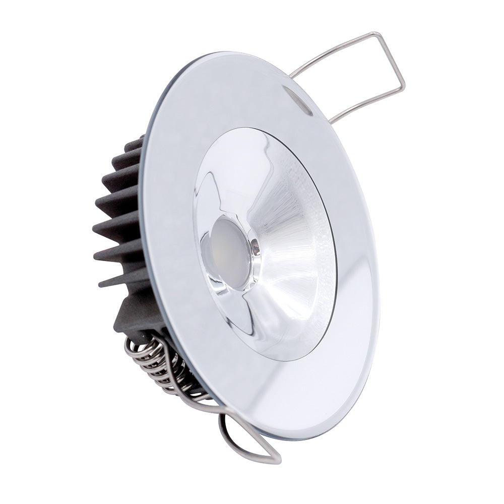 Luz empotrable LED Lumitec Illusion - Spectrum RGBW - Blanco cálido - Carcasa espejada