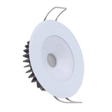 Luz empotrada LED Lumitec Illusion - Blanco cálido - Regulable - Carcasa blanca